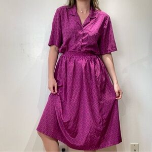 Vintage Mulberry Patterned Skirt Set